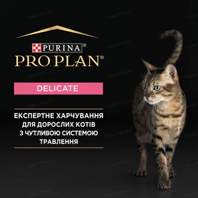 Корм сухий для дорослих котів Purina Pro Plan Delicate Adult 1+ з індичкою, 400 г