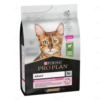 Корм сухий для дорослих котів Purina Pro Plan Delicate Lamb зі смаком ягняти, 3 кг