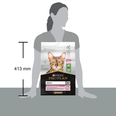 Корм сухой для взрослых кошек Purina Pro Plan Delicate Lamb со вкусом ягненка, 3 кг