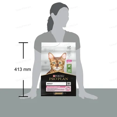 Корм сухий для дорослих котів Purina Pro Plan Delicate Lamb зі смаком ягняти, 3 кг