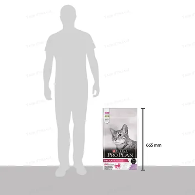 Корм сухий для дорослих котів Purina Pro Plan Delicate Turkey зі смаком індички, 10 кг