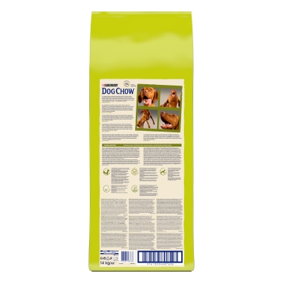 Корм сухой для взрослых собак Purina Dog Chow Adult Lamb со вкусом ягненка, 14 кг