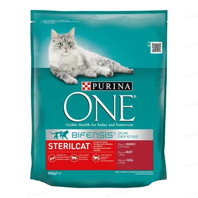 Корм сухий для котів Purina One Sterilcat з яловичиною і пшеницею, 800 г