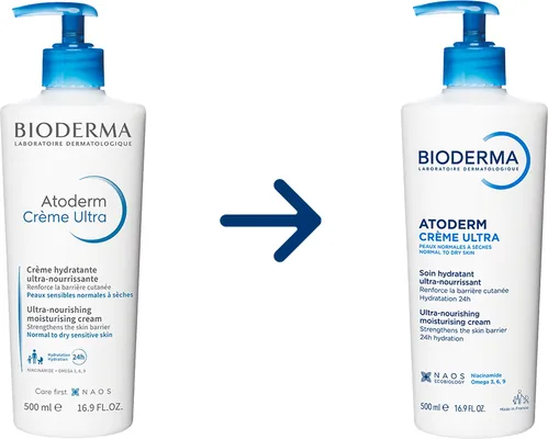Крем для обличчя та тіла Bioderma Atoderm Ultra для нормальної та сухої чутливої шкіри, 500 мл