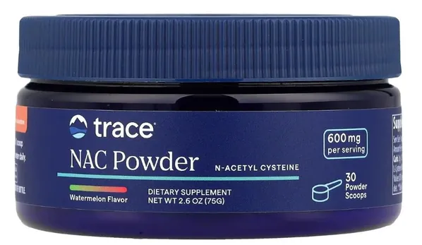 N-ацетил L-цистеїн Trace Minerals NAC Powder 600 мг смак кавуна, 75 г