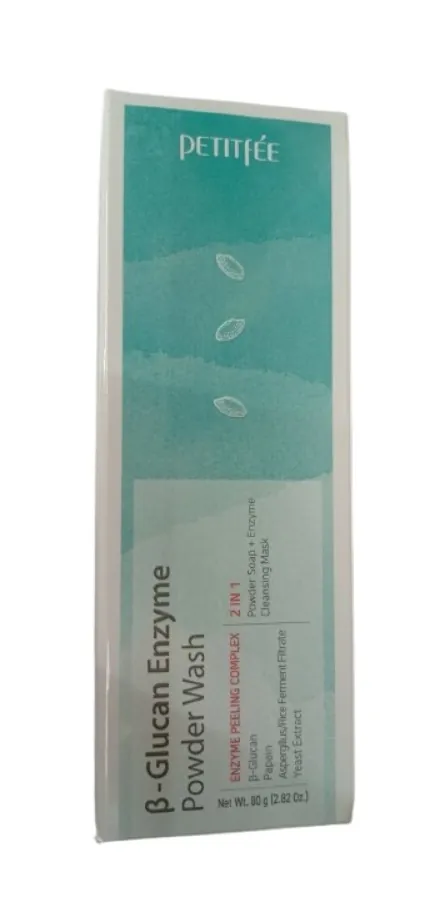 Пудра ензимна Petitfee Beta-Glucan Enzyme Powder Wash з бета-глюканом для вмивання, 80 г