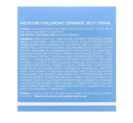 Крем для обличчя Medicube Hyaluronic Ceramide Jelly Cream з гіалуроновою кислотою та керамідами, 50 мл