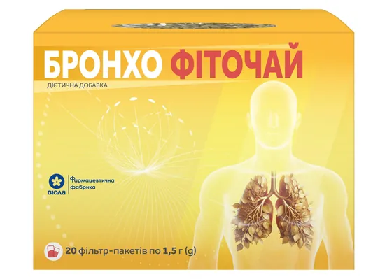Фіточай Віола Бронхо по 1,5 г №20 в філ-пак.