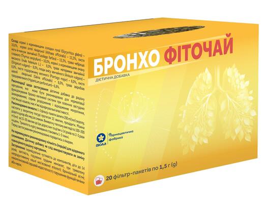 Фіточай Віола Бронхо по 1,5 г №20 в філ-пак.