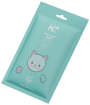 Маска для лица тканевая MiniMi Kids Beauty Алоэ, 25 мл