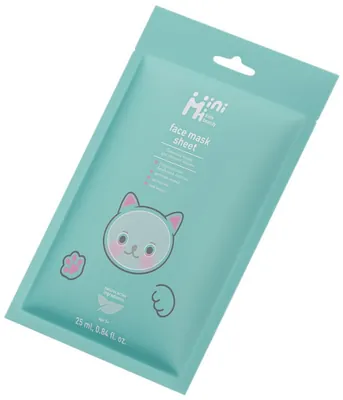 Маска для обличчя тканинна MiniMi Kids Beauty Алое, 25 мл