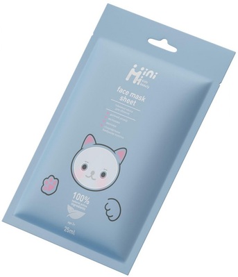 Маска для лица тканевая MiniMi Kids Beauty Йогурт, 25 мл