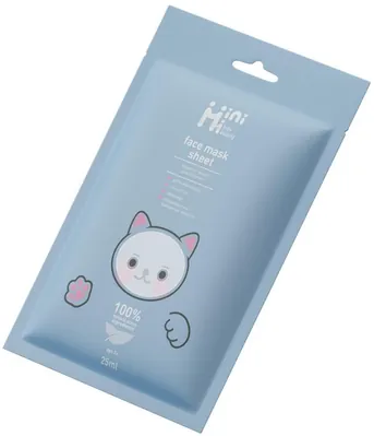 Маска для обличчя тканинна MiniMi Kids Beauty Йогурт, 25 мл