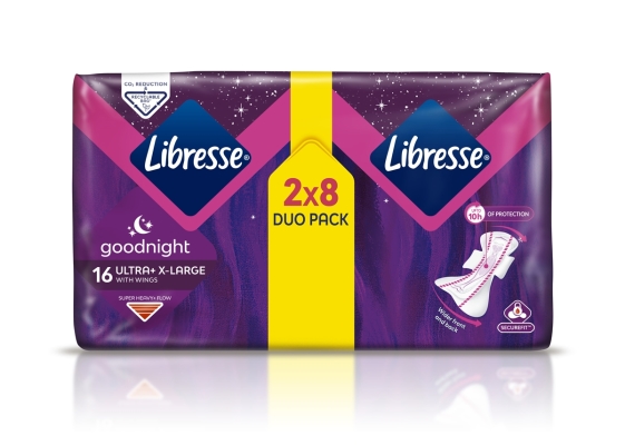 Прокладки гигиенические Libresse Goodnight Ultra Extra Large, 16 шт