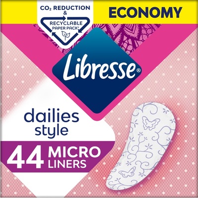 Прокладки ежедневные гигиенические Libresse Dailies Style Micro, 44 шт