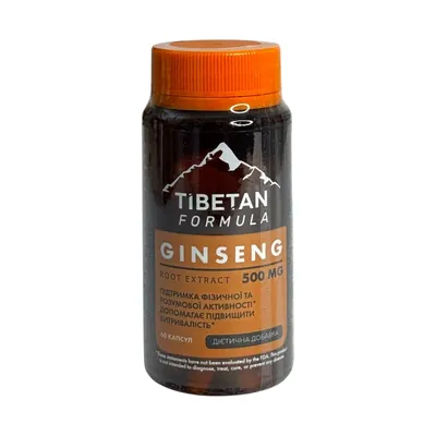 Женьшень Tibetan formula, 60 капсул