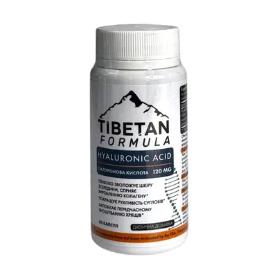 Гіалуронова кислота 120 мг Tibetan formula, 60 капсул