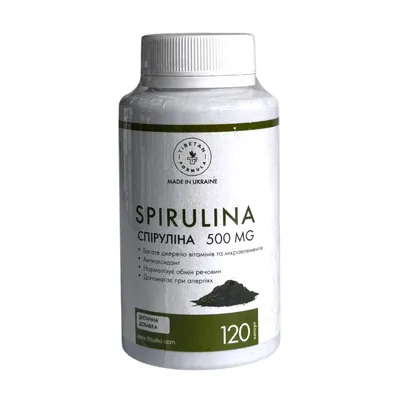 Спіруліна 500 мг Tibetan formula, 120 капсул