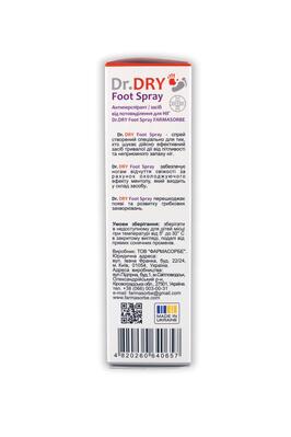 Антиперспірант Фармасорбе Dr.DRY Foot Spray для ніг, 100 мл