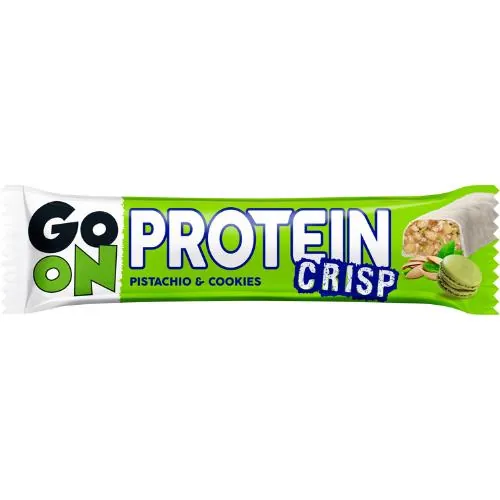 Батончик протеїновий Go On Nutrition Protein Crisp з фісташкою та печивом, 45 г
