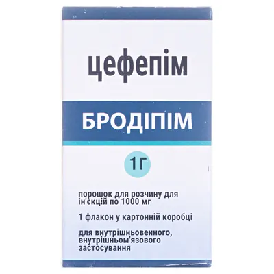 Бродіпім 1 г порошок для р-ну д/ін. по 1000 мг №1 у флак.