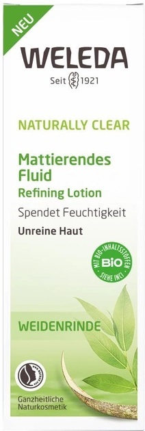 Флюид для лица Weleda Naturally Clear матирующий для комбинированной и жирной кожи, 30 мл