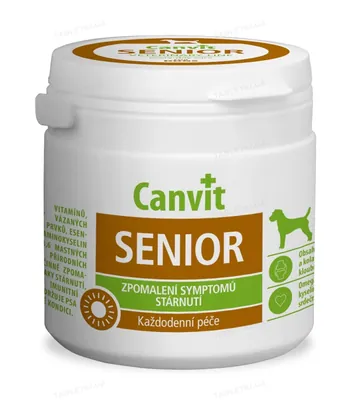 Вітаміни Canvit Senior для уповільнення ознак старіння для літніх собак від 7 років, 100 г