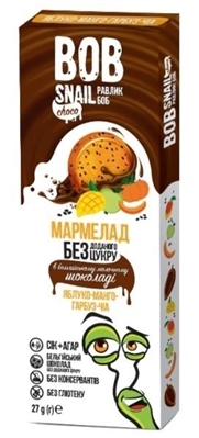 Мармелад Bob Snail Choсo Яблоко-манго-тыква-чиа в бельгийском молочном шоколаде, 27 г