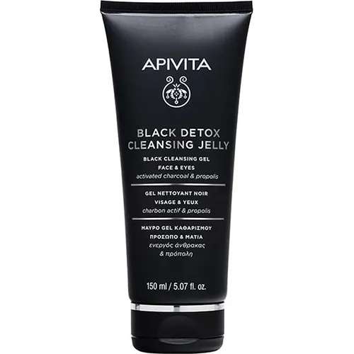 Гель очищуючий Apivita Black Detox Cleansing Jelly Чорний, 150 мл