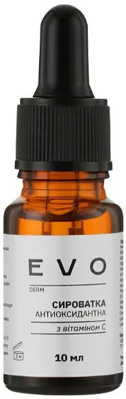 Сироватка для обличчя EVO derm антиоксидантна з вітаміном С, 10 мл