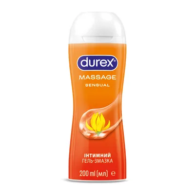 Гель-змазка інтимна Durex Massage Sensual з іланг-ілангом чуттєвий (лубрикант), 200 мл
