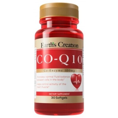 Коэнзим Q10 Earth's Creation CoQ-10 100 мг, 30 гелевых капсул
