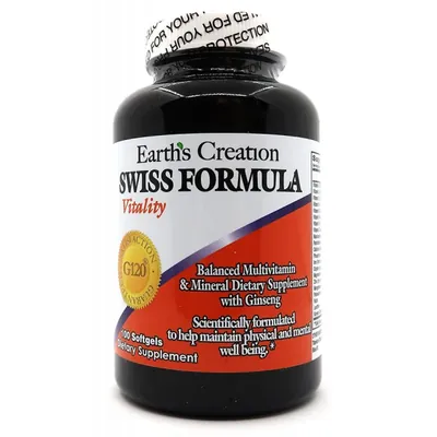 Мультивітамінний комплекс Earth's Creation Swiss Formula, 100 гелевих капсул