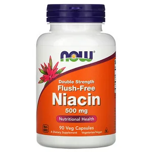 Ніацин NOW Flush-Free Niacin 500 мг вег. капсули №90