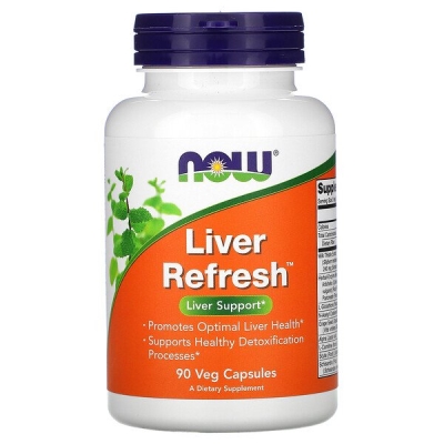 Диетическая добавка NOW Liver Refresh Поддержка печени капсулы №90
