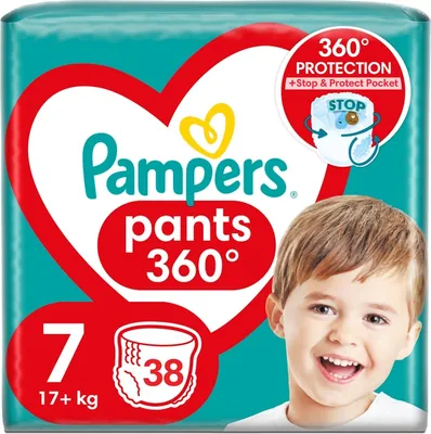 Підгузки-трусики Pampers Pants Active Baby дитячі розмір 7, 15+ кг, 38 шт