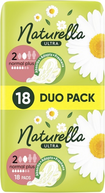 Прокладки гигиенические Naturella Ultra Normal Plus 5 капель, 18 шт