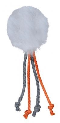 Іграшка для кішок Trixie 4126 М'яч плюшевий з пером, 4 см