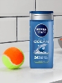 Гель для душа мужской Nivea Men 2в1 Arctic OCEAN для тела и волос с морской солью, 250 мл