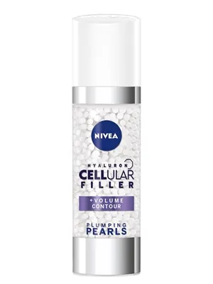 Гель-сироватка для обличчя Nivea Омолоджуючі перлини Hyaluron Cellular Filler антивіковий проти зморшок зволожуючий і живлячий, 30 мл