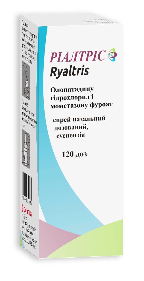 Риалтрис спрей наз., доз., сусп. по 120 доз во флак.