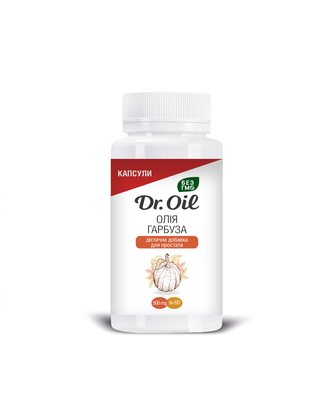 Диетическая добавка Масло тыквы Dr. Oil капсулы №60