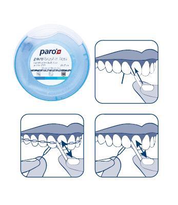 Зубная нить Paro Swiss paro brush'n floss суперфлос, 20 х 15 см