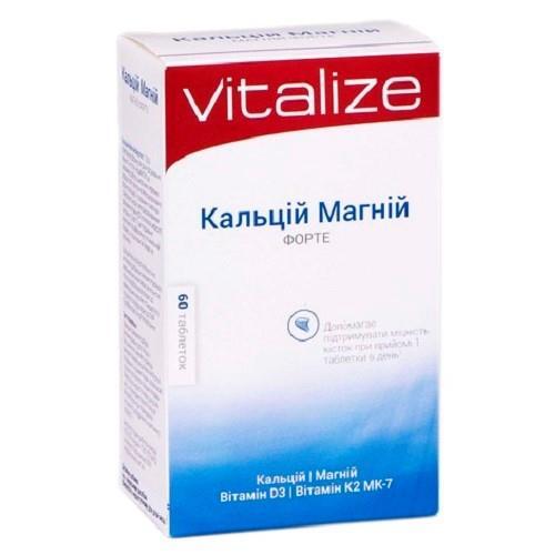 Кальций Магний Форте Vitalize таблетки №60