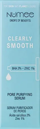 Сироватка для обличчя Numee Clearly Smooth для очищення пор з саліциловою кислотою, 30 мл