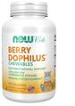 Пробіотики для дітей NOW Foods Berry Dophilus 2 млрд КУО, ягідний смак, таблетки жувальні №120