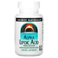 Альфа-ліпоєва кислота Source Naturals Alpha Lipoic Acid, 60 таблеток уповільненого вивільнення