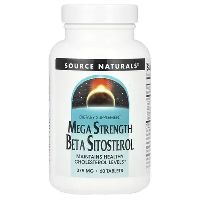 Бета ситостерол комплекс Source Naturals Beta Sitosterol 375 мг, 60 таблеток