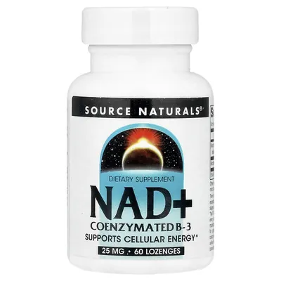 Вітамін В3 Source Naturals NAD+ Coenzymated B-3 25 мг, 60 льодяників