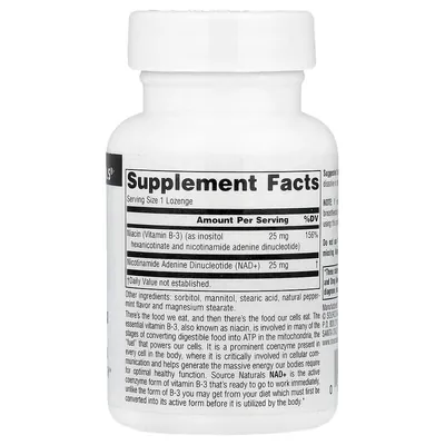 Вітамін В3 Source Naturals NAD+ Coenzymated B-3 25 мг, 60 льодяників